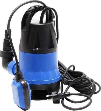 VIN® Dompelpomp Vuil Water en Schoon - Vlakzuigpomp 550W– Dweilpomp – Gemakkelijk en Praktisch – Waterpomp Elektrisch – Duurzaam – 10500L Per Uur - Blauw