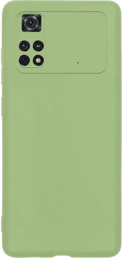 Hoes - Geschikt voor Xiaomi Poco X4 Pro 5G - Sterk & Shockproof - Hoesje Cover - Siliconen Case - Groen