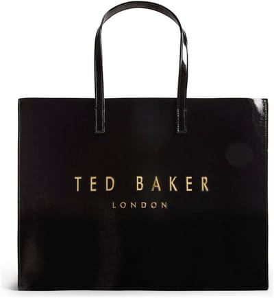 Ted Baker schoudertas Crikon Crinkle Icon Bag Black zwart