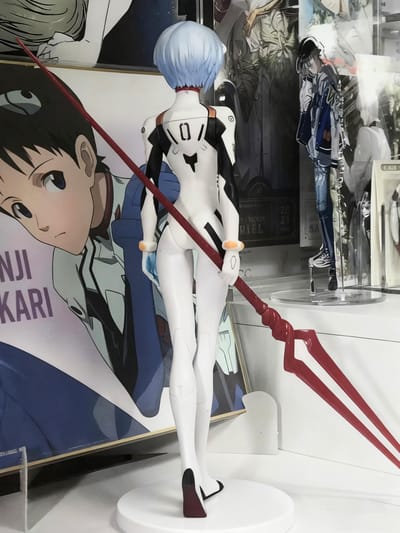 22CM Anime NEON GENESIS EVANGELION EVA Ayanami Rei kawaii figuur PVC model speelgoed pop verzamelornamenten cadeaus gray