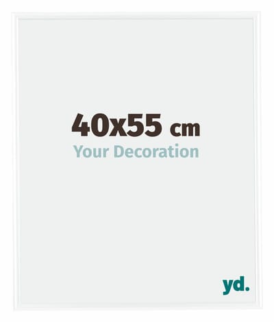 Your Decoration - Fotolijst 40x55 cm - Kunststof - Wit Hoogglans - Bordeaux