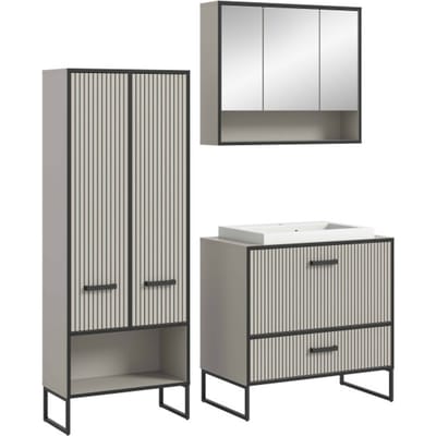 Bagno badkamercombinatie kasjmier NB zwart NB - 48x154x192cm