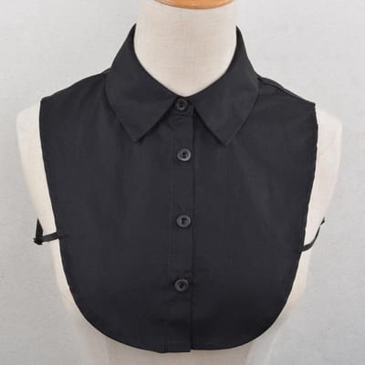 Go Go Gadget - Dames Blousekraag – Losse Kraag – Puntkraag – Zwart