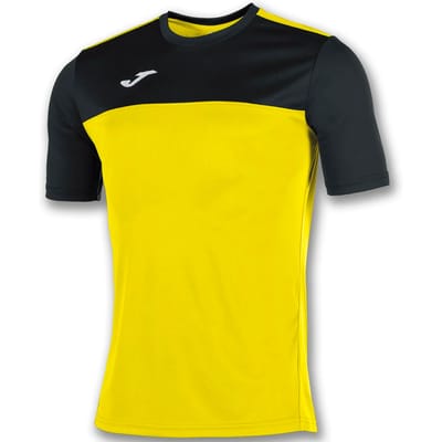 Joma Winner Shirt Korte Mouw Heren - Geel / Zwart | Maat: S