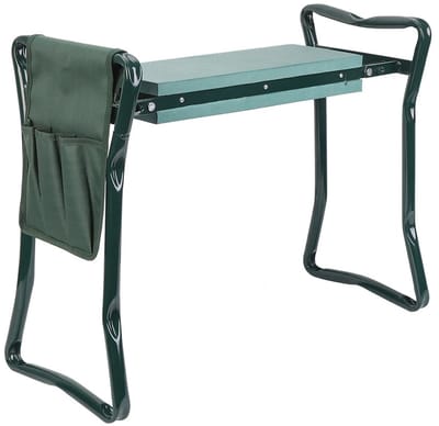 Jessi Store - Kruk voor de tuin - Kniekussen tuin - Inklapbaar - Kniebank - Tuinkruk - Opvouwbaar - 150kg - 64,5 x 27 x 50 cm