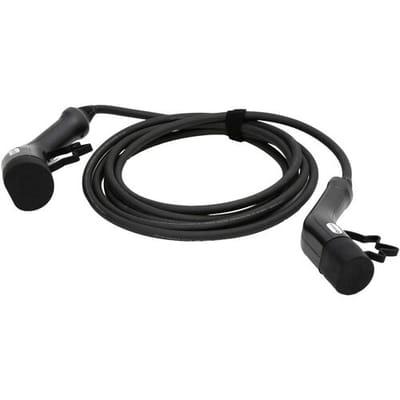 OPLAADKABEL VOOR ELEKTRISCHE AUTO - TYPE - 2 - 11kW - 5m - PLATINET - PEVC11KW5B-B - kleur zwart plus hoesje - Kabel compatibel met alle plug-in auto's met een Type 2 stekker.