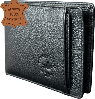 Westpolo Portefeuille Heren met Kaarthouders - Geschikt voor 7 Pasjes & Briefgeld - Luxe Billfold in Zwart - Perfect Cadeau voor Verjaardag, Vaderdag en Meer - met luxe cadeaubox - 1619 van Leerella