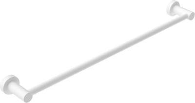 Owen & Finch Handdoekrek Enkel 60 cm – Mat Wit | Matte White – Luxe Wandmodel – Messing PVD Afwerking – Badkamer Accessoire