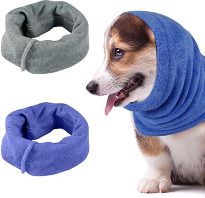 Dailygoods- Oorbeschermers voor Honden - Ruisonderdrukkende Oorwarmers - Oorafdekking - 2 Stuks - Zachte Stof - Lichtgewicht en Elastisch - Hondenoorwarmers