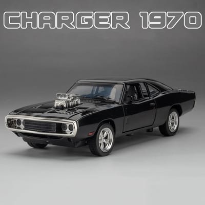 1:Chargeur Échelle 32 Modèle Voiture Classique 1970 Jouet Alliage Moulage Sous Pression Tirer en Arrière Modèles Voitures de Sport Son Lumière Cadeaux Pour Enfants Garçons