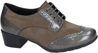 Solidus -Dames -  taupe - vetershoen-hak - maat 36