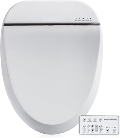 Elektrische Bidet Toiletbril met Verwarmde Zitting, Warme Lucht Droger en Afstandsbediening