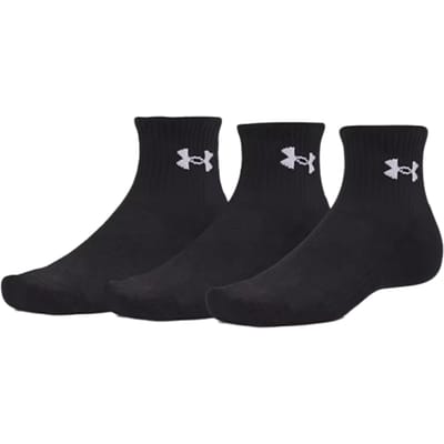 Under Armour Performance Cotton 3p Qtr Sokken Zwart K008
