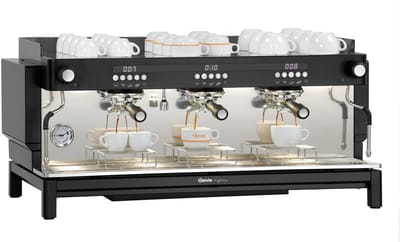 Bartscher Koffiemachine Coffeeline B30 - 3 Groepen - Zelfreinigend - 400V - 990x575x465mm - Horeca Koffiemachine - Koffieapparaat