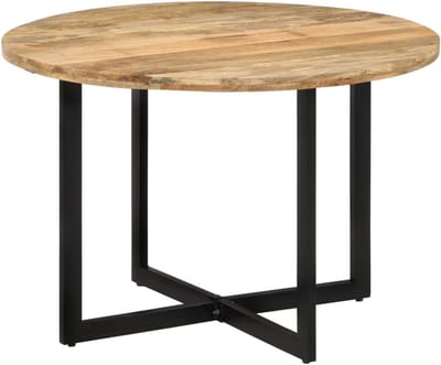 Eettafel massief hout - Maaltijdtafel keuken - Restaurant of thuis - Uniek handwerk - 110 x 75 cm - Bruin