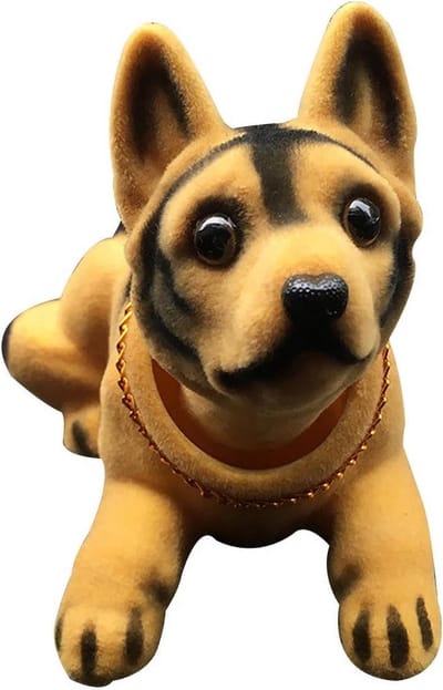 Hond beeldje - Dashboard decoratie - Auto personaliseren - Schattig bobblehead ontwerp - 16x10x9 cm - Meerkleurig