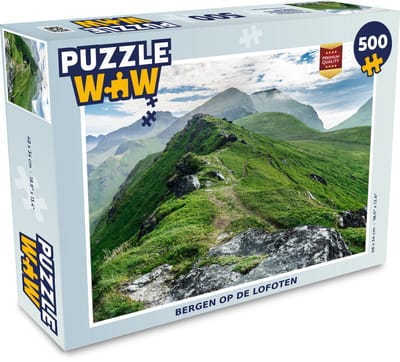 Puzzel Bergen op de Lofoten - Legpuzzel - Puzzel 500 stukjes