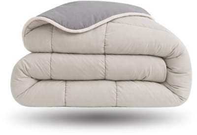 SnoozyBed Earth & Mist - Hoesloos Dekbed Zonder Overtrek - Wasbaar - All year zomerdekbed & winterdekbed