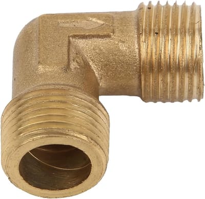 90 Graden Mannelijke Draad Luchtcompressor Koppeling, Messing Checkklep G 3/8" voor Pijpfittingen en Luchtleidingen