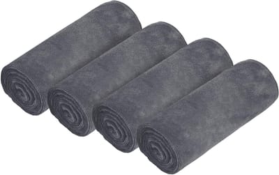 Dailygoods- Sporthanddoeken 4 stuks - Microvezel - Sneldrogend - Absorberend - Voor fitness/yoga - 75 cm x 35 cm - Fitnesshanddoek