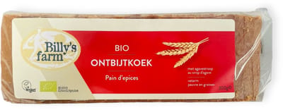 Billy's Farm Biologische Ontbijtkoek (DOOS 8x300 gram grootverpakking) NL-BIO-01