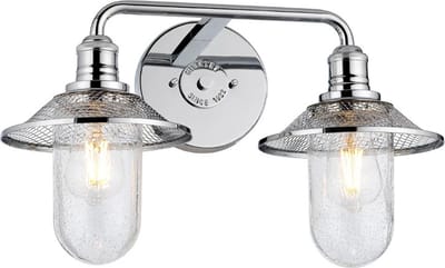 Hinkley LED Badkamerarmatuur Rigby | 2X E27 Max 40W | IP44 | Polished Chrome