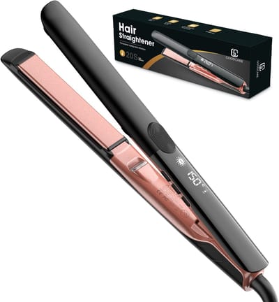 Goodcare Professionele Stijltang met Instelbare temperatuur - Tot 230℃ - Stijlen & Krullen - ION technologie - Hair Straightener - Hot Comb - Haartang - Haar stijltang