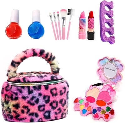 Meisjes Make-Up Set - Schmink Tafel Speelgoed - Creatief Spelen - Wasbare Materialen - 21 x 17 x 8 cm