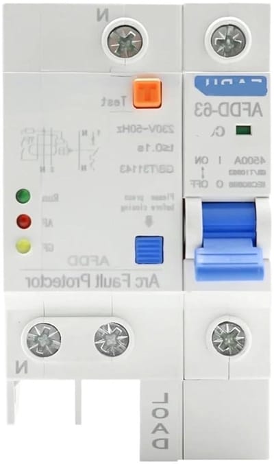 Stroomonderbreker - Beveiligingsschakelaar - Elektrische Veiligheid - Drievoudige Bescherming - 220V 3P+N - Grijs