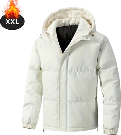 Livano Winterjas - Parka - Heren - Winter - Jas - Volwassen - Stijlvol - Beige - XXL