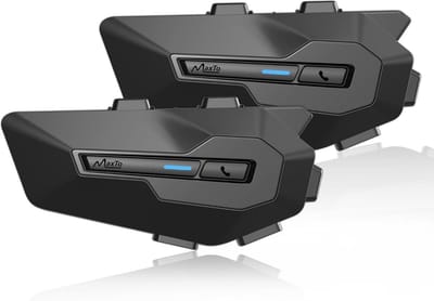 Motorfiets Bluetooth Communicatie Systeem - 2-rijders 800M Intercom met Muziek Delen, HiFi Stereo Geluid, IPX6 Waterdicht, FM Radio - 2 stuks