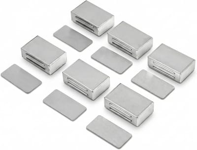Magnetische kastdeurmagneet voor keukenkasten en laden - 6 paar roestvrij staal, sterke sluiting en eenvoudig te installeren