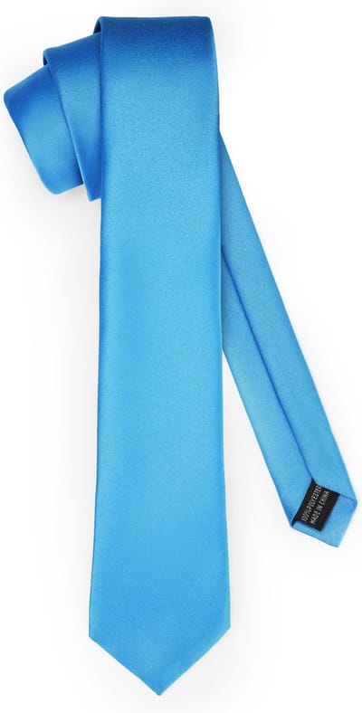 Ladeheid Smal Stropdas - Stropdassen voor heren - Lengte: 150 cm, Breedte: 7 cm - Turquoise - LA-EA-TMM-7