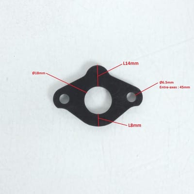 isolatieschijf 3mm inlaatpijp voor peugeot 50 scooter kisbee 4t 790081 nieuw