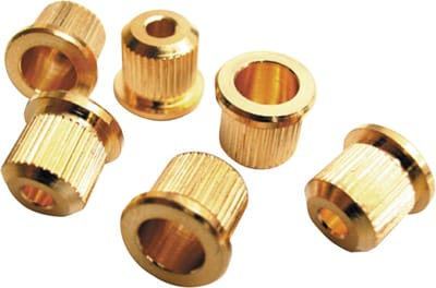 Göldo snarencontrastekkern, goud, 8mm, Set voor Tele en Non-Trem Strat - Gitaaronderdeel