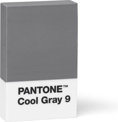 Pantone Eraser, Cool Gray 9, Grau, One size