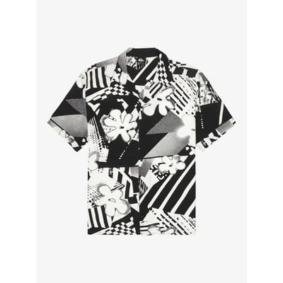 Quiksilver Safe Paradise Overhemd Met Korte Mouwen Grijs L Man