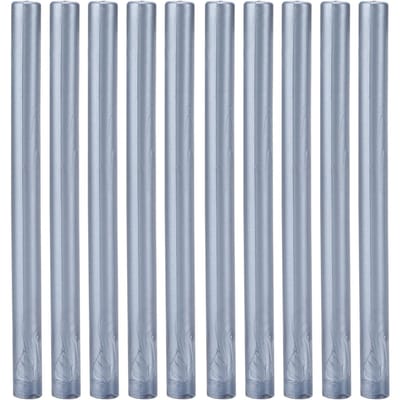 10 Pièces Bâtons de Cire à Cacheter Multicolores Petits Outils de Tampon Rond pour Invitations Cartes DIY bleu/gris