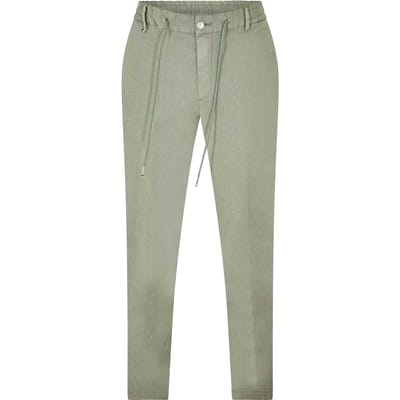 Boss Chino's voor heren met trekkoord in de taille (Groen)