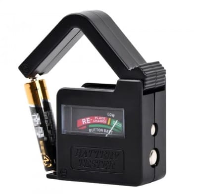 SnelShoppen - Digitale batterijtester, universele batterijspanningsregelaar, werkt zonder batterij, ideaal voor thuis, camping, en hobbyprojecten