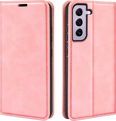 MobyDefend Hoesje - Geschikt voor Samsung Galaxy S23 - Luxe Wallet Bookcase (Magnetische Sluiting) - Roze
