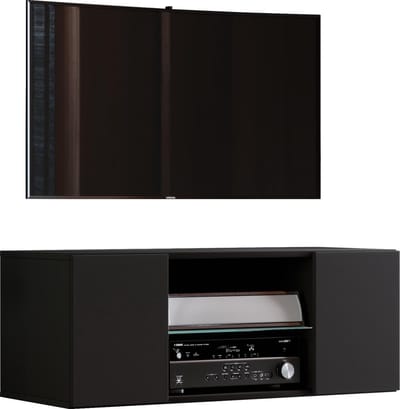 Houten TV wandplank Hangend lowboard TV meubel Hangend wandkast Tafel Jusa