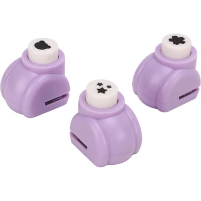 3 Stuks Ambachtelijke Gatpons Vormen Set Papierpons Kattenkop Bloemblad Ster Patroon DIY Scrapbooking Ponsen gray