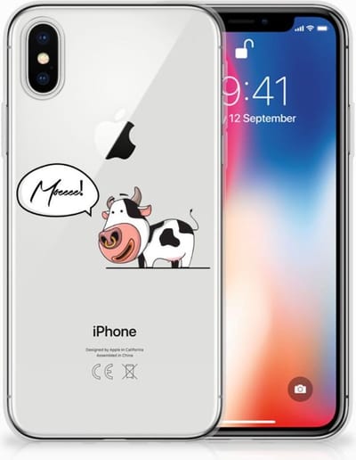 Apple iPhone X | Xs Telefoonhoesje met Naam Cheeky Cow
