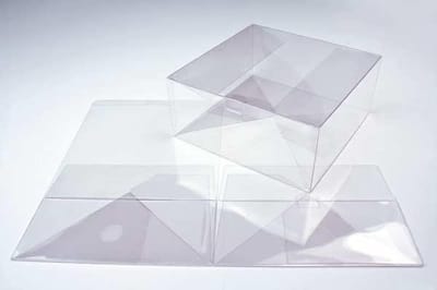 Plastic Doosjes 22,9x22,9x10,2cm Autolock Bodem (25 stuks) | transparante doosjes | doorzichtige doosjes