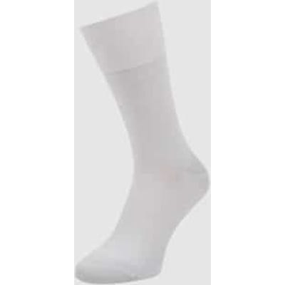 FALKE Airport eenkleurig wol katoen sokken heren blauw - maat 41-42