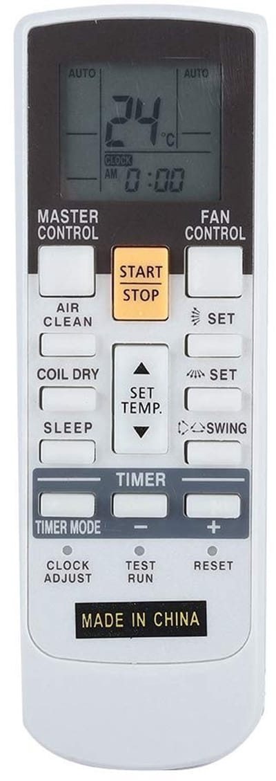 Dailygoody - Air Conditioning Remote Control - Ergonomisch - 170 x 55 x 18 mm - Geschikt voor Fujitsu - Ideaal voor thuis en kantoor