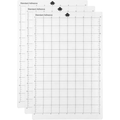 Vervangende snijmat Transparante zelfklevende Cricut-mat Mat met meetrooster 8 bij 12 inch voor 3PCS transparant