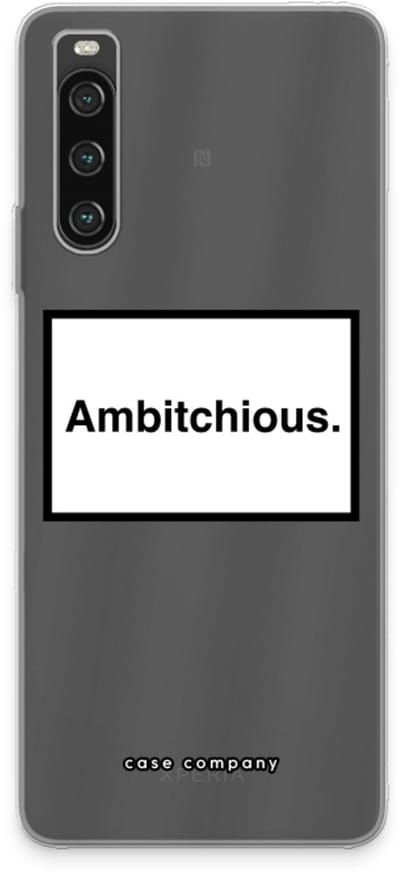 Case Company® - Hoesje geschikt voor Sony Xperia 10 IV hoesje - Ambitchious - Soft Cover Telefoonhoesje - Bescherming aan alle Kanten en Schermrand