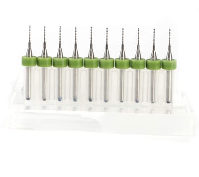 Dailygoods - 10-delige Carbide Micro Boorset voor PCB & CNC (0.7mm)